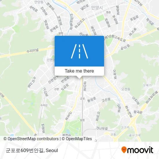 군포로609번안길 map