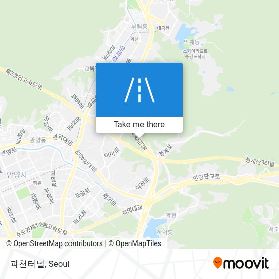 과천터널 map