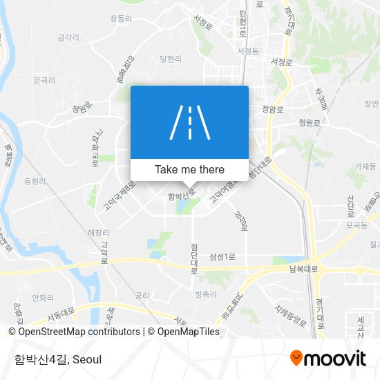 함박산4길 map