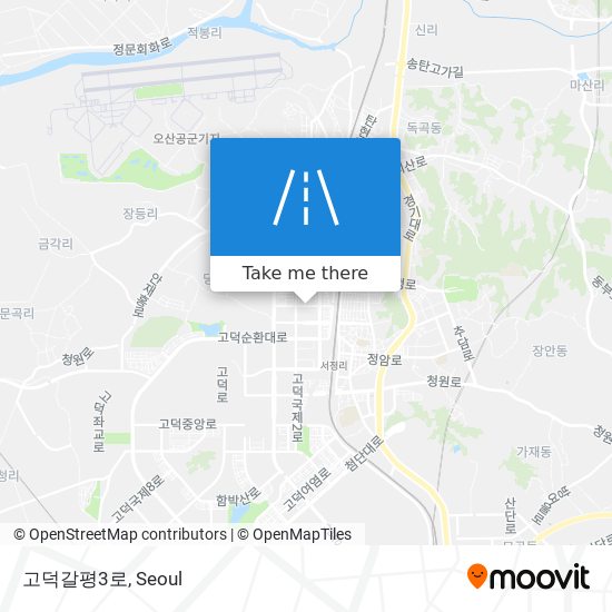 고덕갈평3로 map