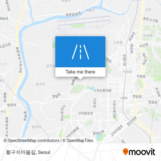 황구지마을길 map
