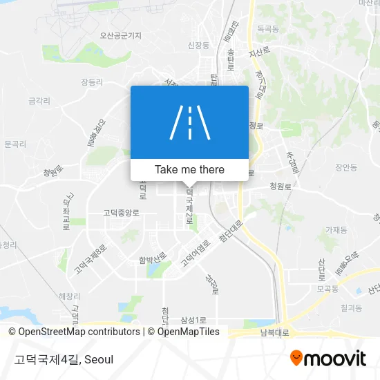 고덕국제4길 map