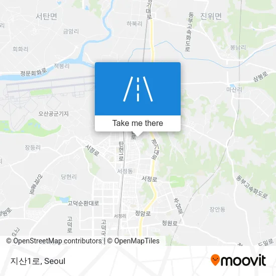 지산1로 map