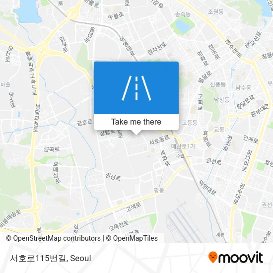 서호로115번길 map