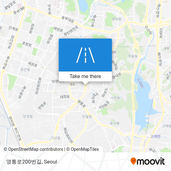 영통로200번길 map