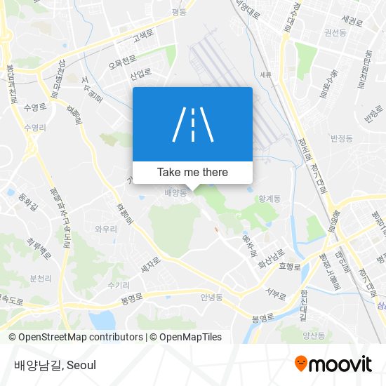 배양남길 map