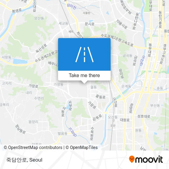 죽담안로 map