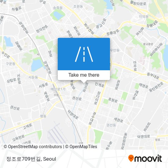 정조로709번길 map