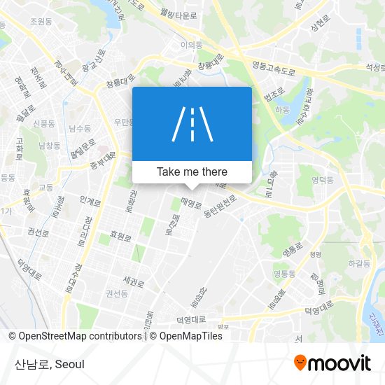 산남로 map