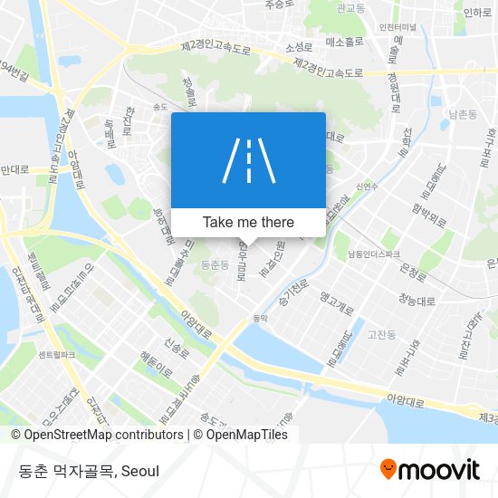 동춘 먹자골목 map