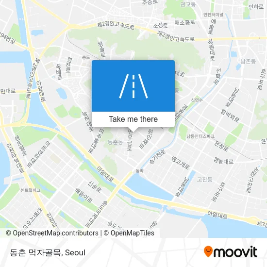 동춘 먹자골목 map