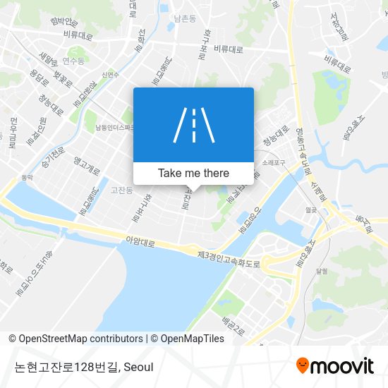 논현고잔로128번길 map