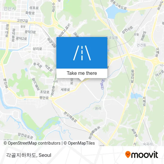 각골지하차도 map