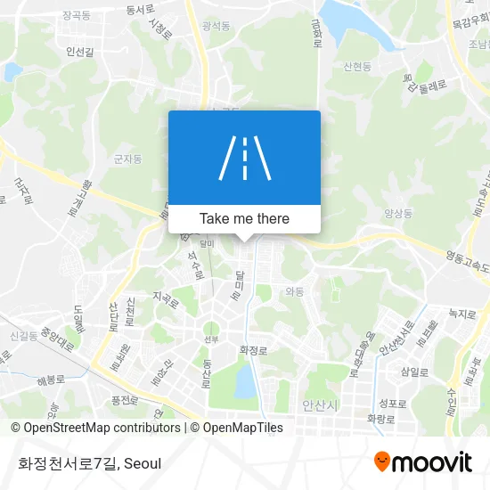 화정천서로7길 map