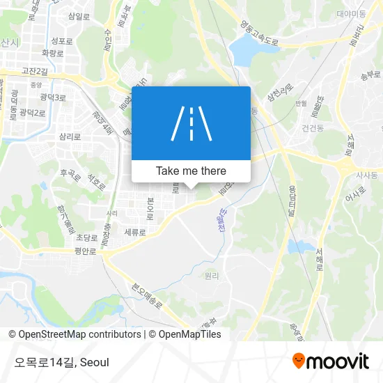 오목로14길 map
