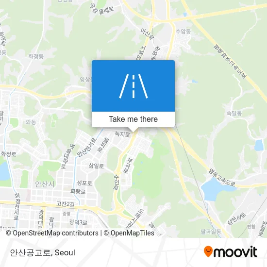 안산공고로 map