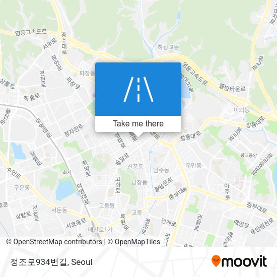 정조로934번길 map
