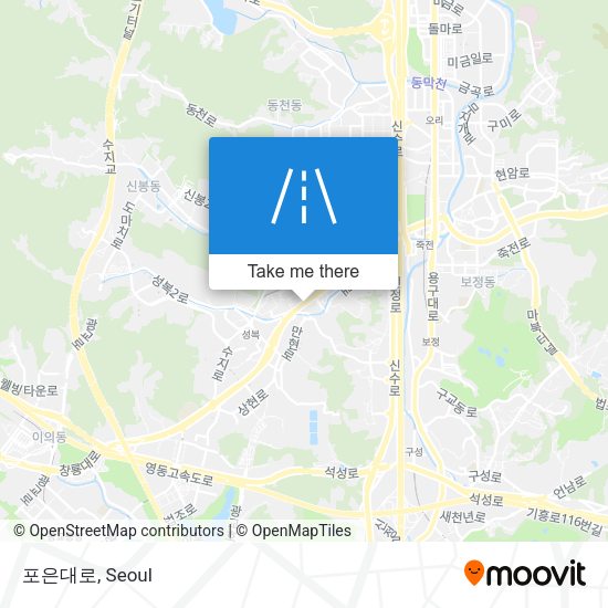 포은대로 map