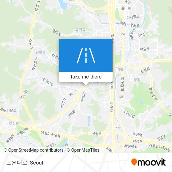 포은대로 map