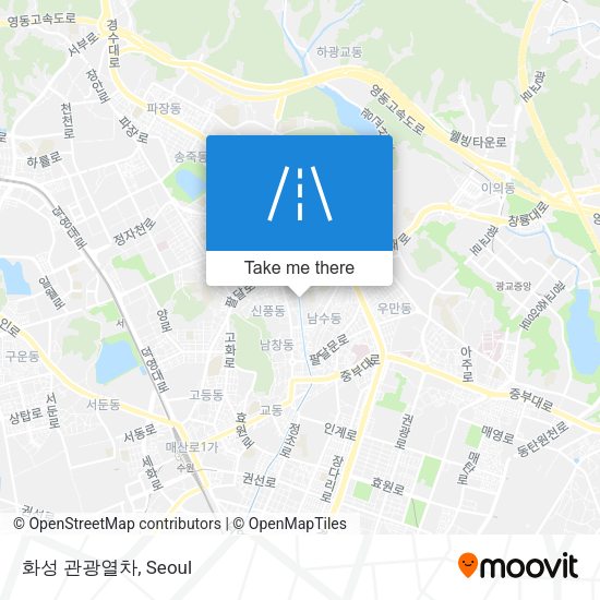 화성 관광열차 map