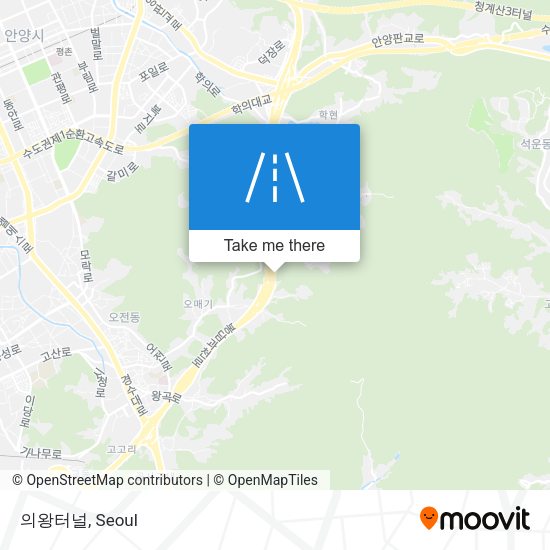 의왕터널 map