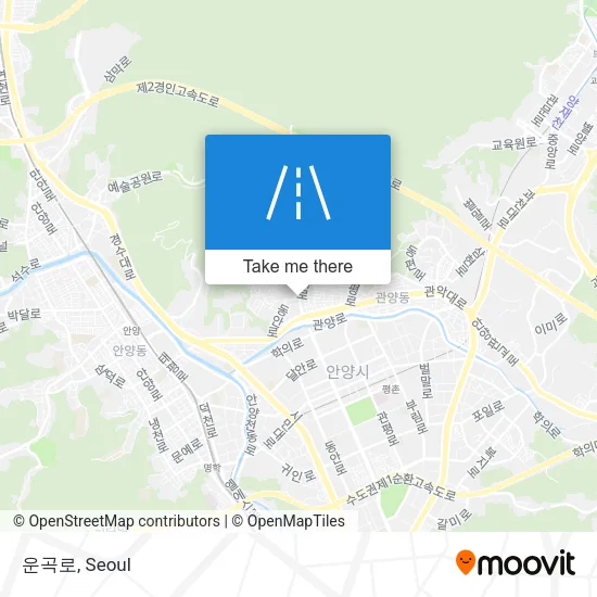운곡로 map