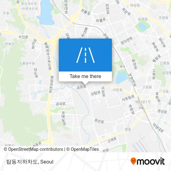 탑동지하차도 map