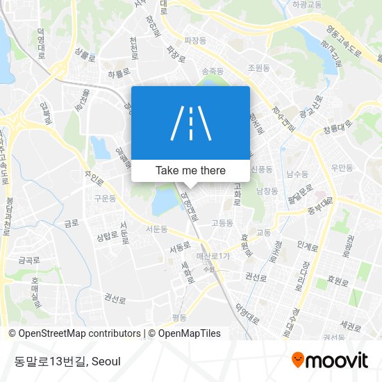 동말로13번길 map