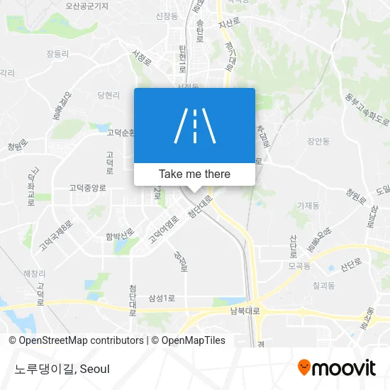 노루댕이길 map