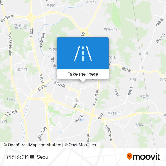 행정중앙1로 map