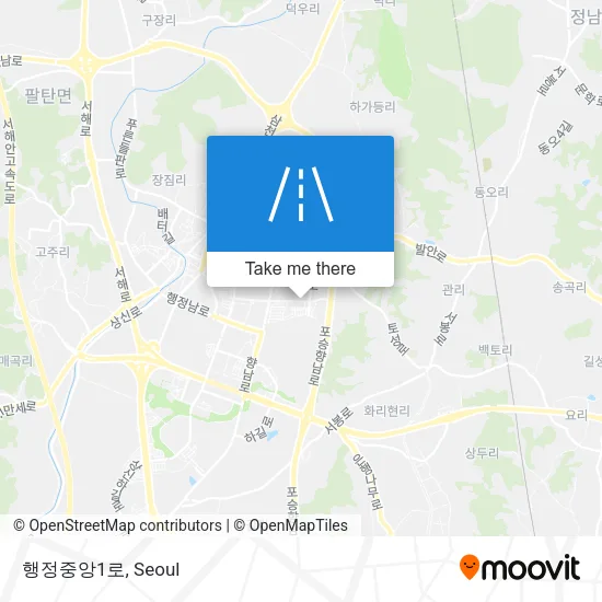 행정중앙1로 map