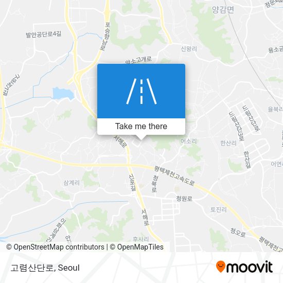 고렴산단로 map