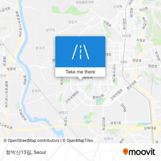 함박산13길 map