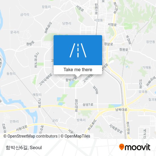 함박산6길 map