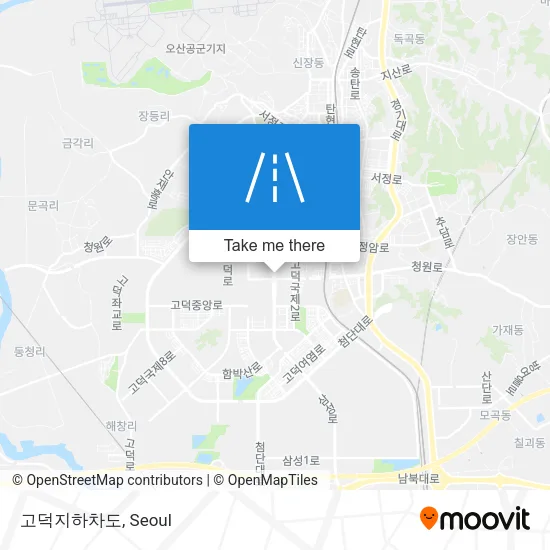 고덕지하차도 map