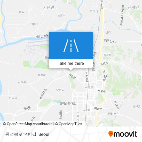 원적봉로14번길 map