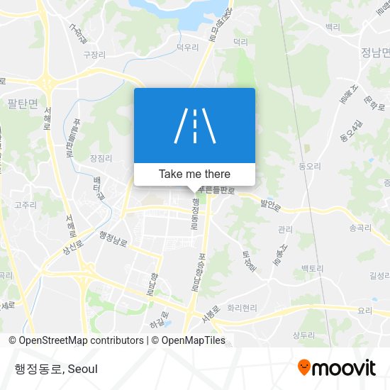 행정동로 map