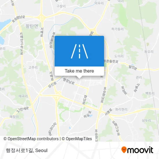 행정서로1길 map