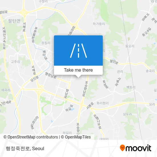 행정죽전로 map