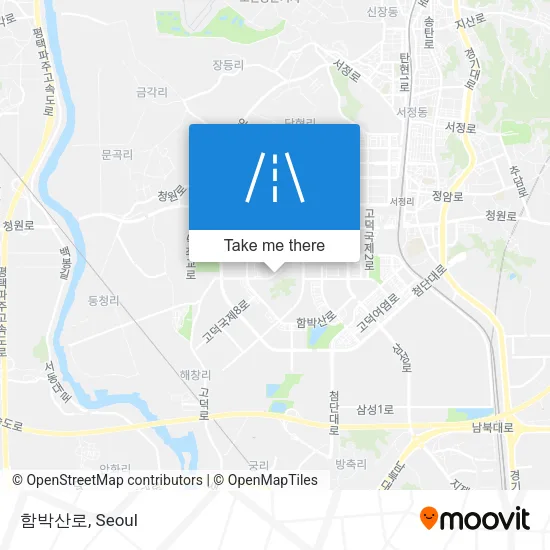 함박산로 map
