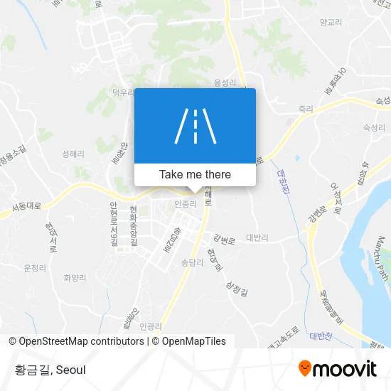 황금길 map