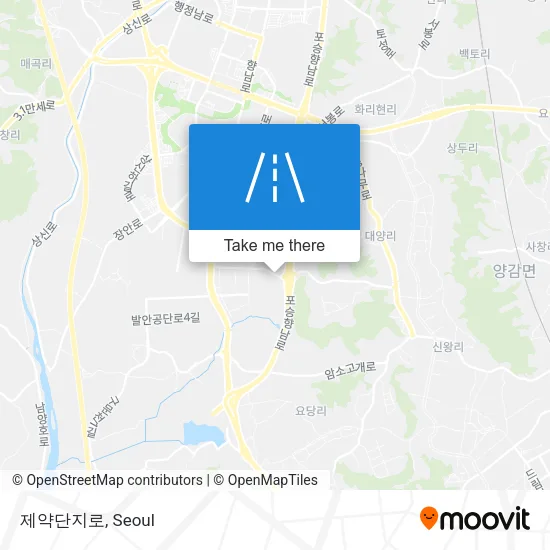 제약단지로 map