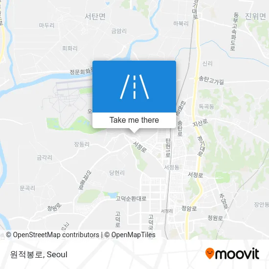 원적봉로 map