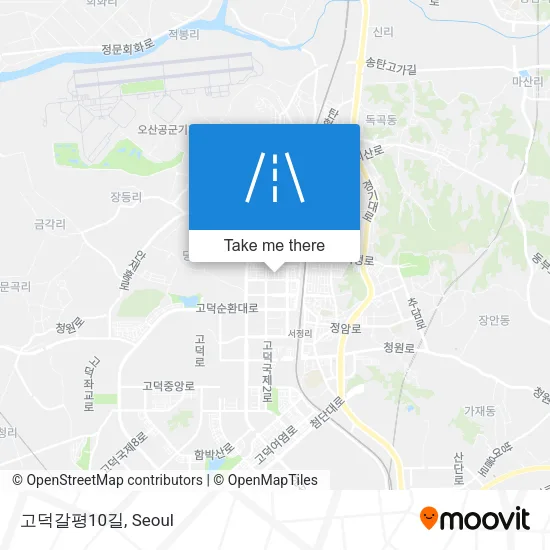 고덕갈평10길 map