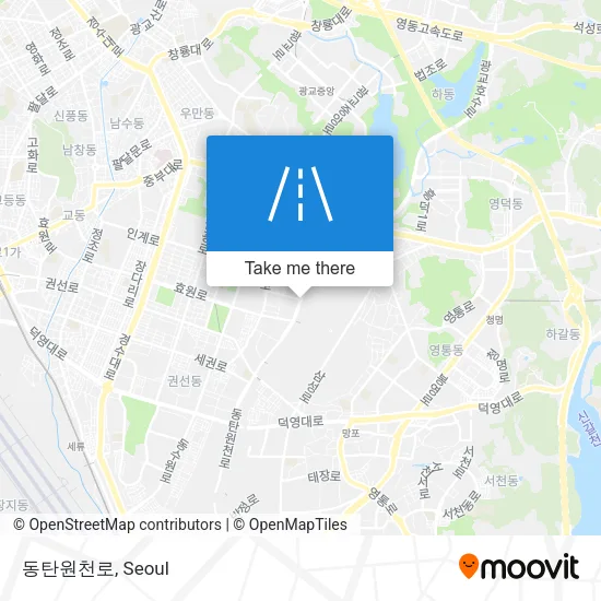 동탄원천로 map