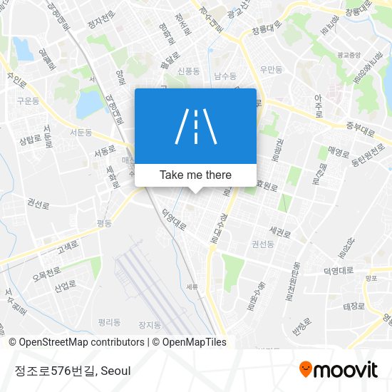 정조로576번길 map