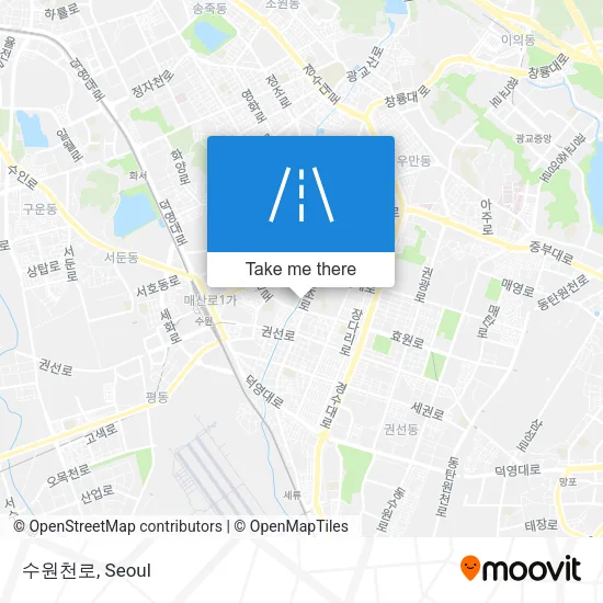 수원천로 map