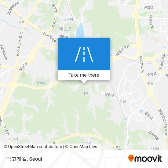 덕고개길 map