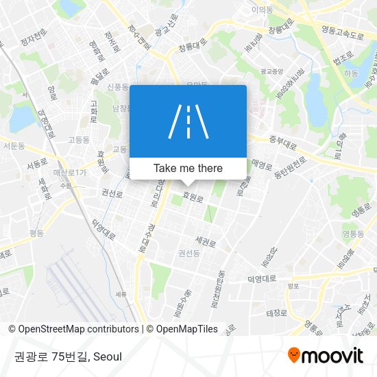 권광로 75번길 map