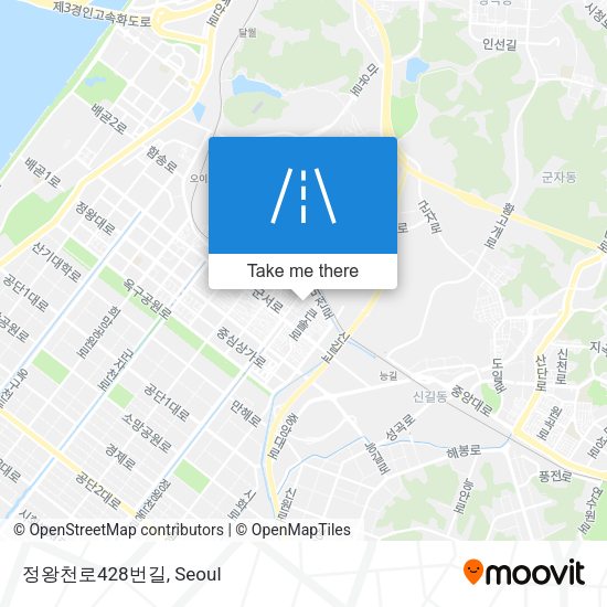 정왕천로428번길 map